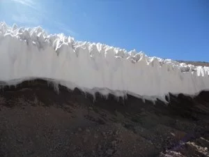 Paso de Agua Negra - Un glaciar en el camino