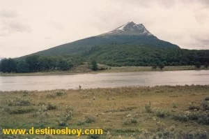 Un cerro cercano a Ushuaia en un día de enero